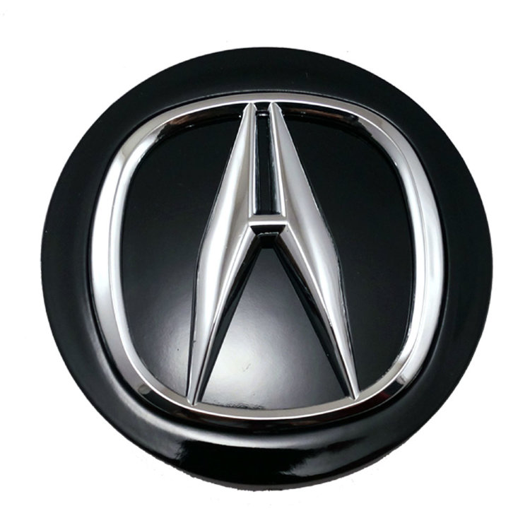 Колпачки на диски Acura 68/64/11 черный+хром