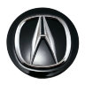 Колпачок в литой диск Acura 68/64/11 черный+хром
