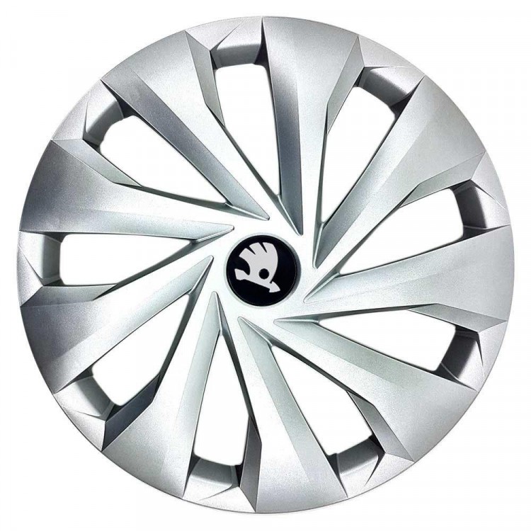 Колпак колеса Шкода АК189 R15 ABS пластик серебристый