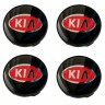 Колпачки на диски Kia 60/56/9 black red