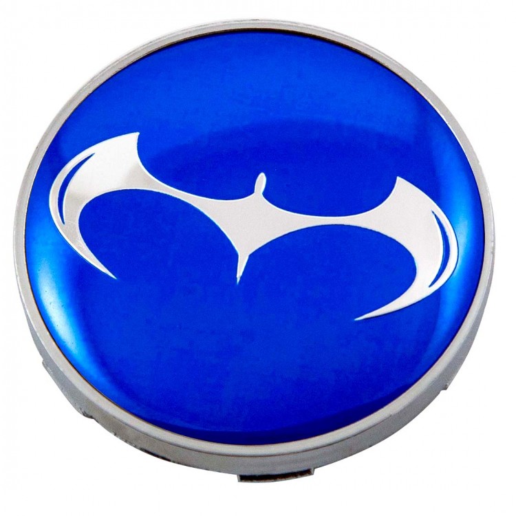 Колпачок ступицы Bat 60/56/9 синий-хром  