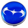 Колпачок ступицы Bat 60/56/9 синий-хром  