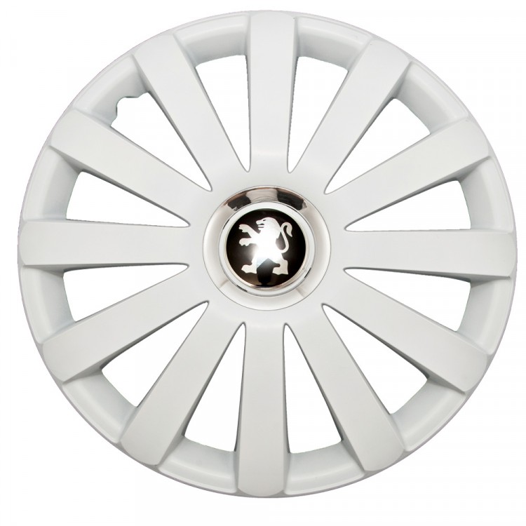 Колпаки на колеса R17 Peugeot SPR Pro White Nylon