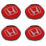 Колпачки на диски 62/56/8 со стикером Honda красный 