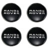 комплект колпачков со стикером Range Rover  (63/58/8) хром