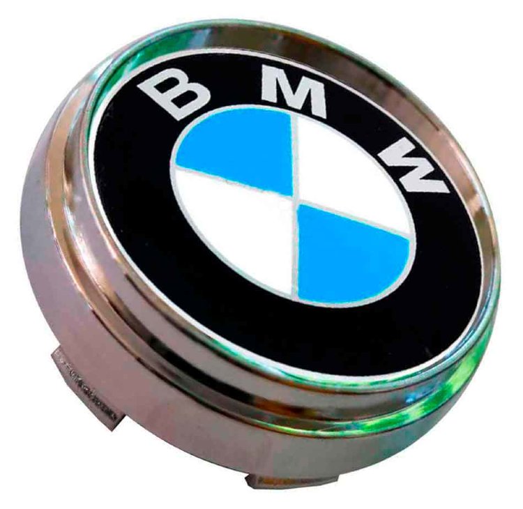 Заглушка ступицы BMW 66/62/9 хром черный 