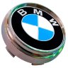 Заглушка ступицы BMW 66/62/9 хром черный 