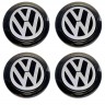 Комплект колпачков для диска Volkswagen 63/56/12 black  
