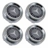Колпачок ступицы Mercedes 60/56/6 хром-черный