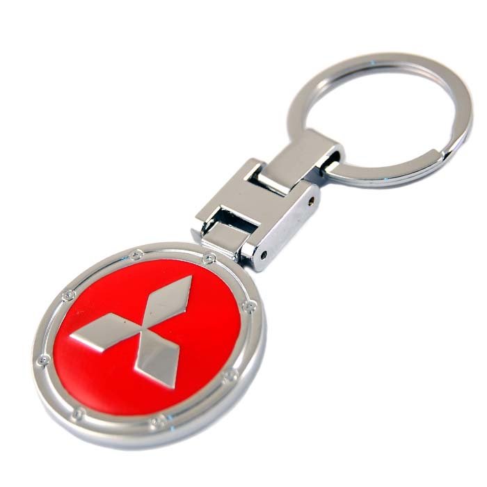 Mitsubishi брелок серебро+красный