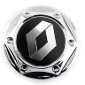 Колпачок на диски Renault 68/62/10 черный-хром гайка