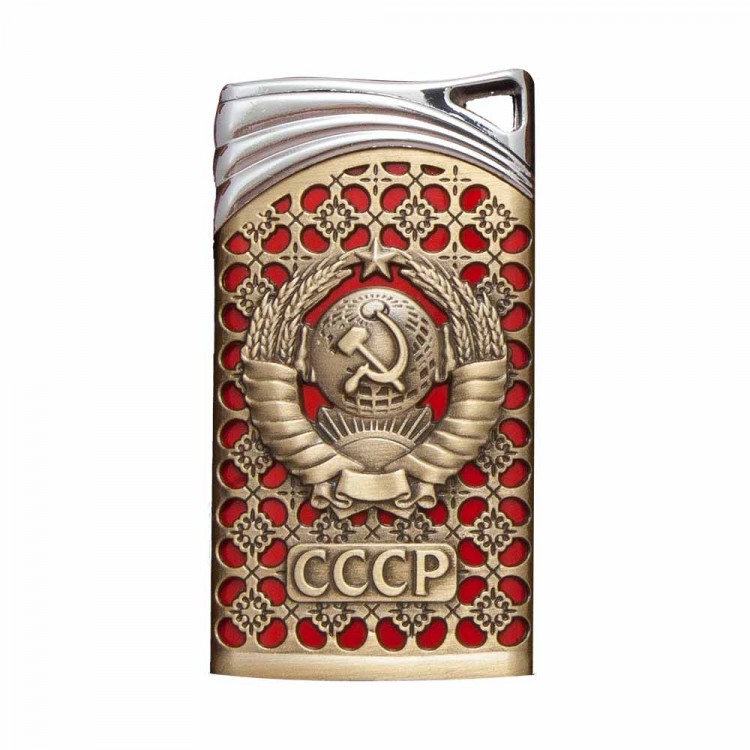 Зажигалка СССР медь с красным