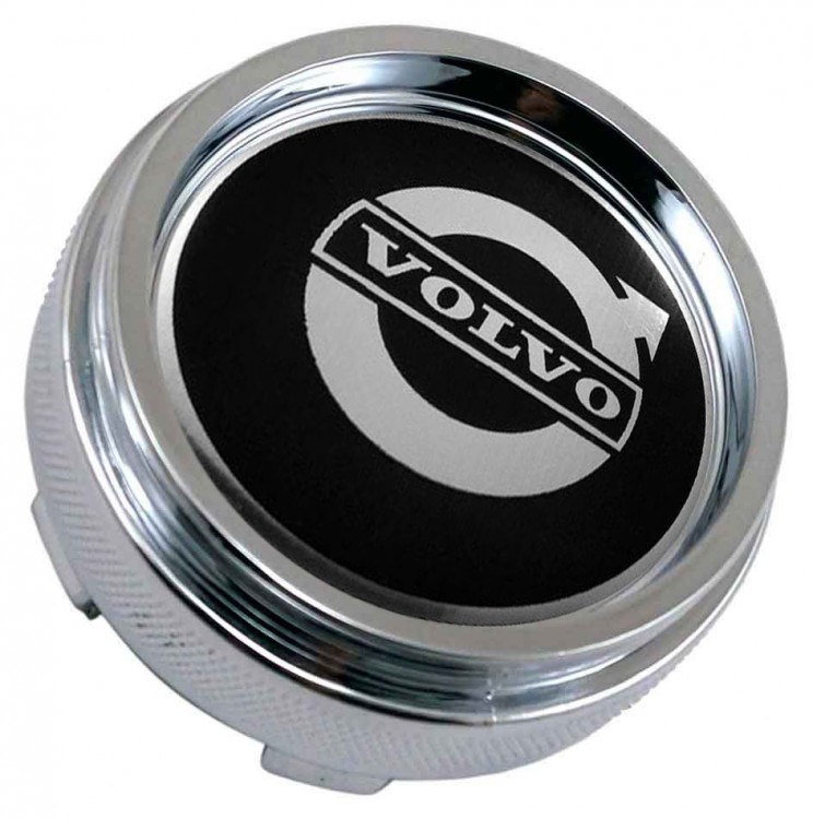 Колпачок ступицы Volvo 60/56/6 хром-черный