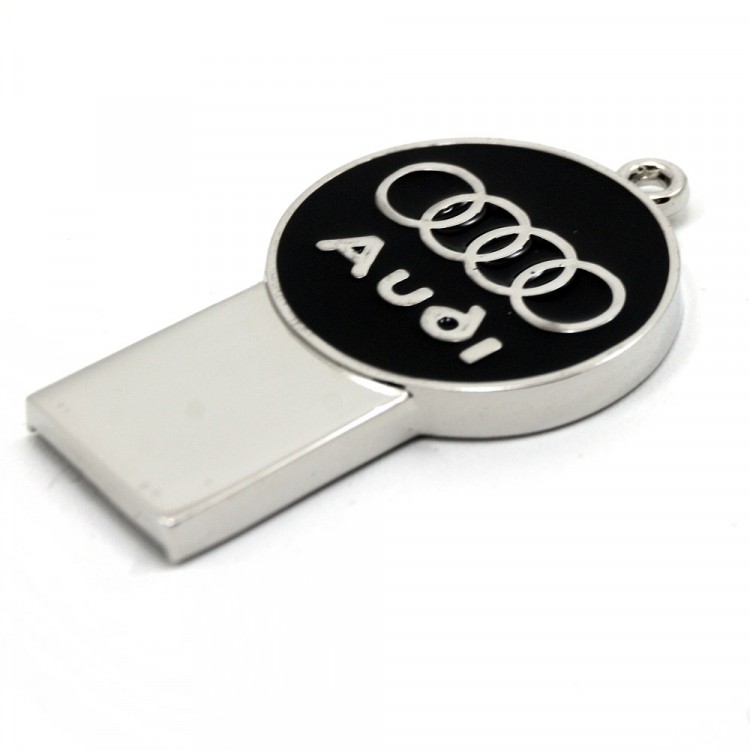 Флешка Ауди USB2.0 8GB хром/черный