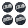 Колпачок на диски BBS 60/55/7 карбон/хром