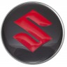 Колпачок на диски Suzuki 60/55/7 черный красный