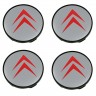 Колпачки на диски Citroen 60/56/9 chrome red