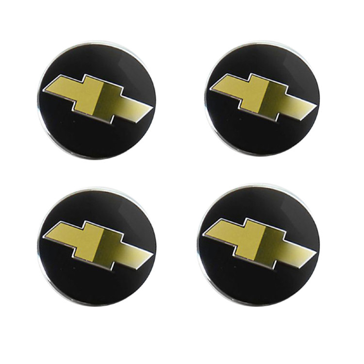 Наклейки на диски Chevrolet black сфера 44.5 мм