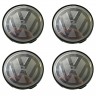 Колпачки на диски Volkswagen 60/54/10 черный и серебристый