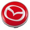 Колпачок ступицы Mazda 60/56/9 красный-хром 