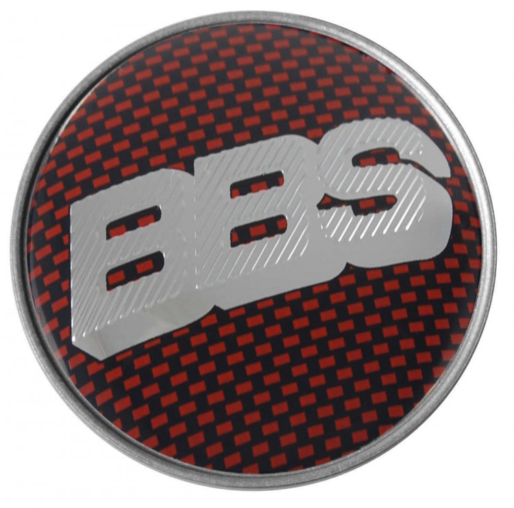 Колпачок на диски BBS 60/55/7 красный/хром
