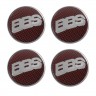 Колпачок на диски BBS 60/55/7 красный/хром