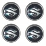 Колпачки на диски ВСМПО со стикером Suzuki 74/70/9 хром и черный