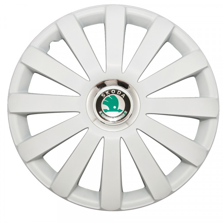 Колпаки на колеса R14 Шкода SPR Pro White