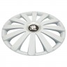 Колпаки на колеса R17 Skoda black SPR Pro White Nylon