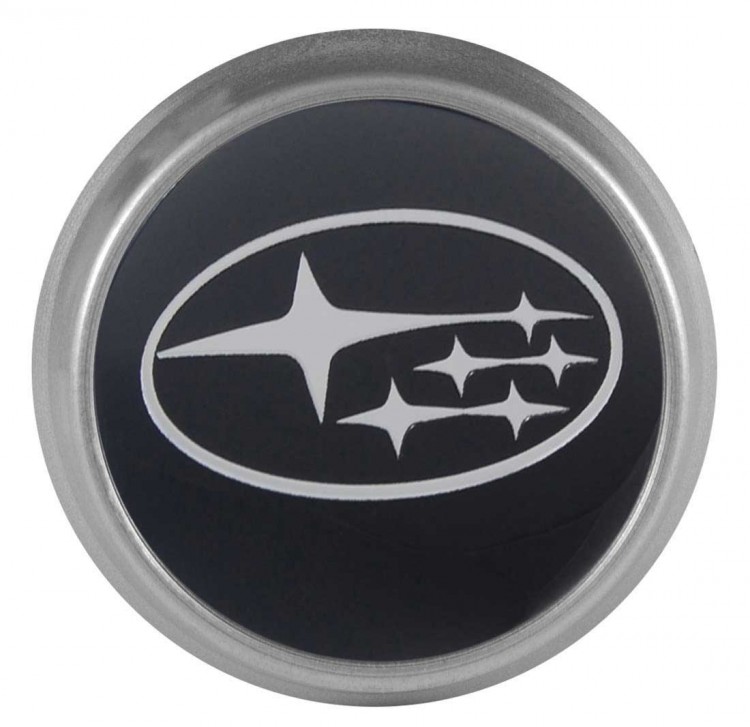 Колпачки на диски ВСМПО со стикером Subaru 74/70/9 черный