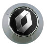 Колпачок на диски Renault 69/65/10 черный-хром конус  