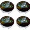 Колпачок на диски Land Rover 60/56/9 хром черный-зеленый
