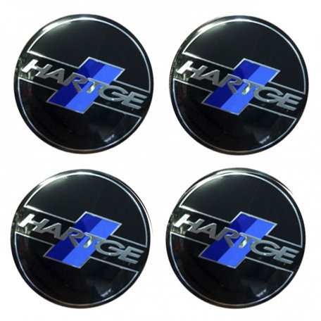 Наклейки на диски BMW Hartge black сфера 56 мм