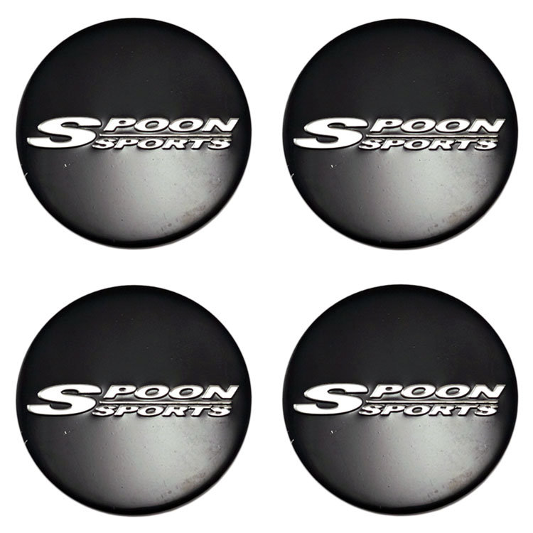 Наклейки на колпачки литых дисков Spoon Sports 45 мм металл 