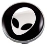 Колпачок ступицы Alien  60/56/9 черный-хром 