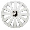 Колпаки на колеса R14 Шкода black SPR Pro White