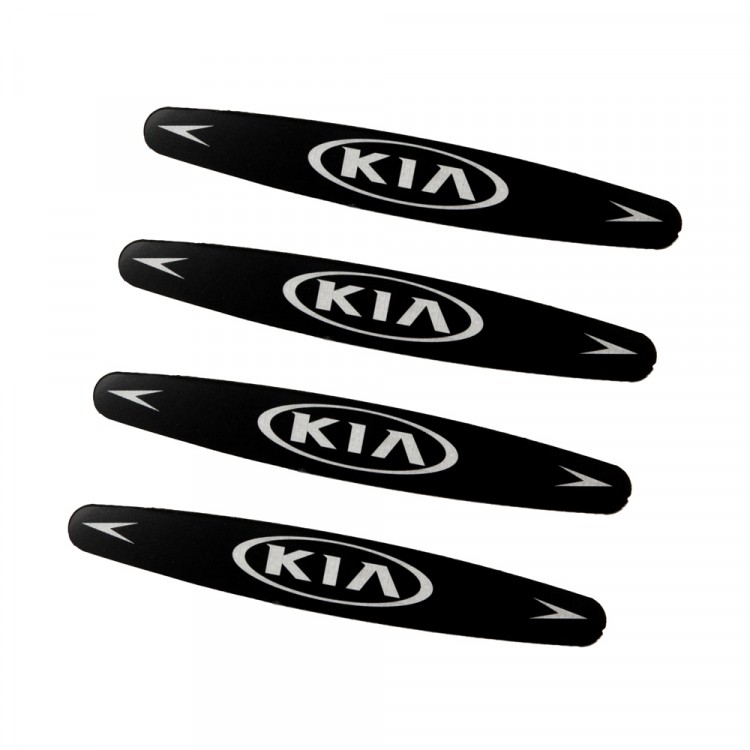 Наклейка на ручки KIA черные 