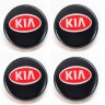 Заглушка литого диска KIA 67/56/16 черный с красным 