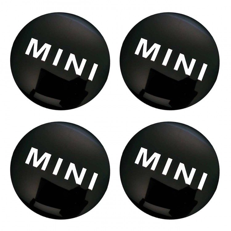 Наклейки на диски Mini сфера 56 мм черные
