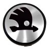 Заглушка ступицы Skoda для дисков КИК Рапид 63/55/6 стальной стикер