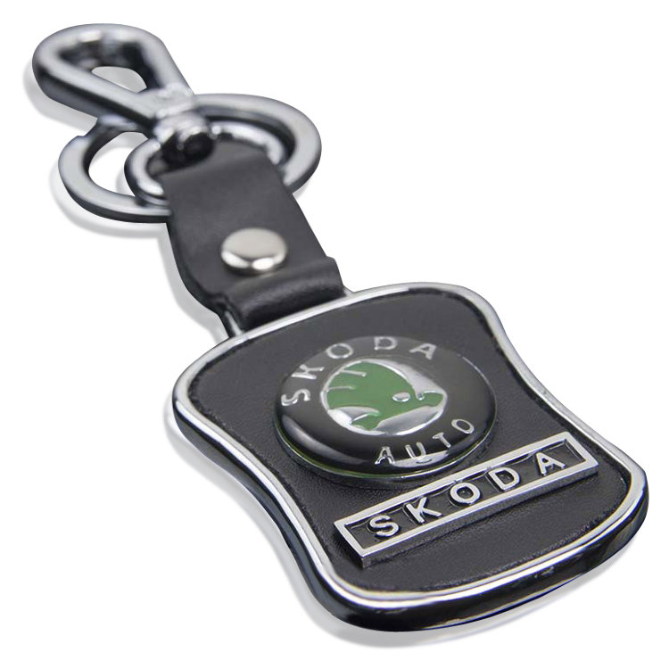 Брелок Skoda 50*38 с карабином и кольцом