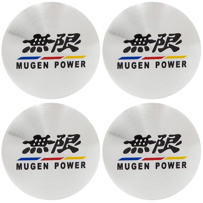 Наклейки на диски MUGEN POWER хром сфера 56 мм