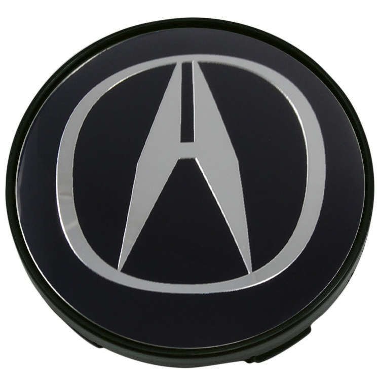 Колпачки на диски Acura 60/56/9  черный/хром 