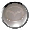 Заглушки для диска со стикером Mazda (64/60/6) хром 