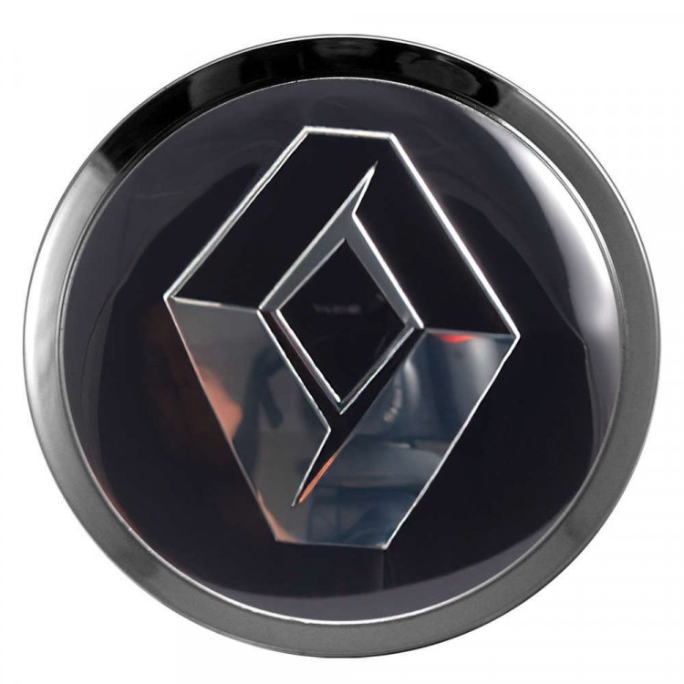 Заглушки для диска со стикером Renault (64/60/6) черный