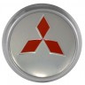 Колпачки на диски ВСМПО со стикером Mitsubishi 74/70/9 хром