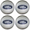 Колпачки на диски Land Rover 65/60/12 хром с синим 