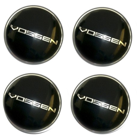 Наклейки на диски Vossen 54 мм сфера black