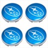 Колпачок ступицы Subaru 60/56/9 голубой-хром  