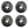 Колпачки на диски ВСМПО со стикером HRE 74/70/9 черный